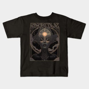 Oracle - Ancient Priestess of Prophecy Art Nouveau Kids T-Shirt